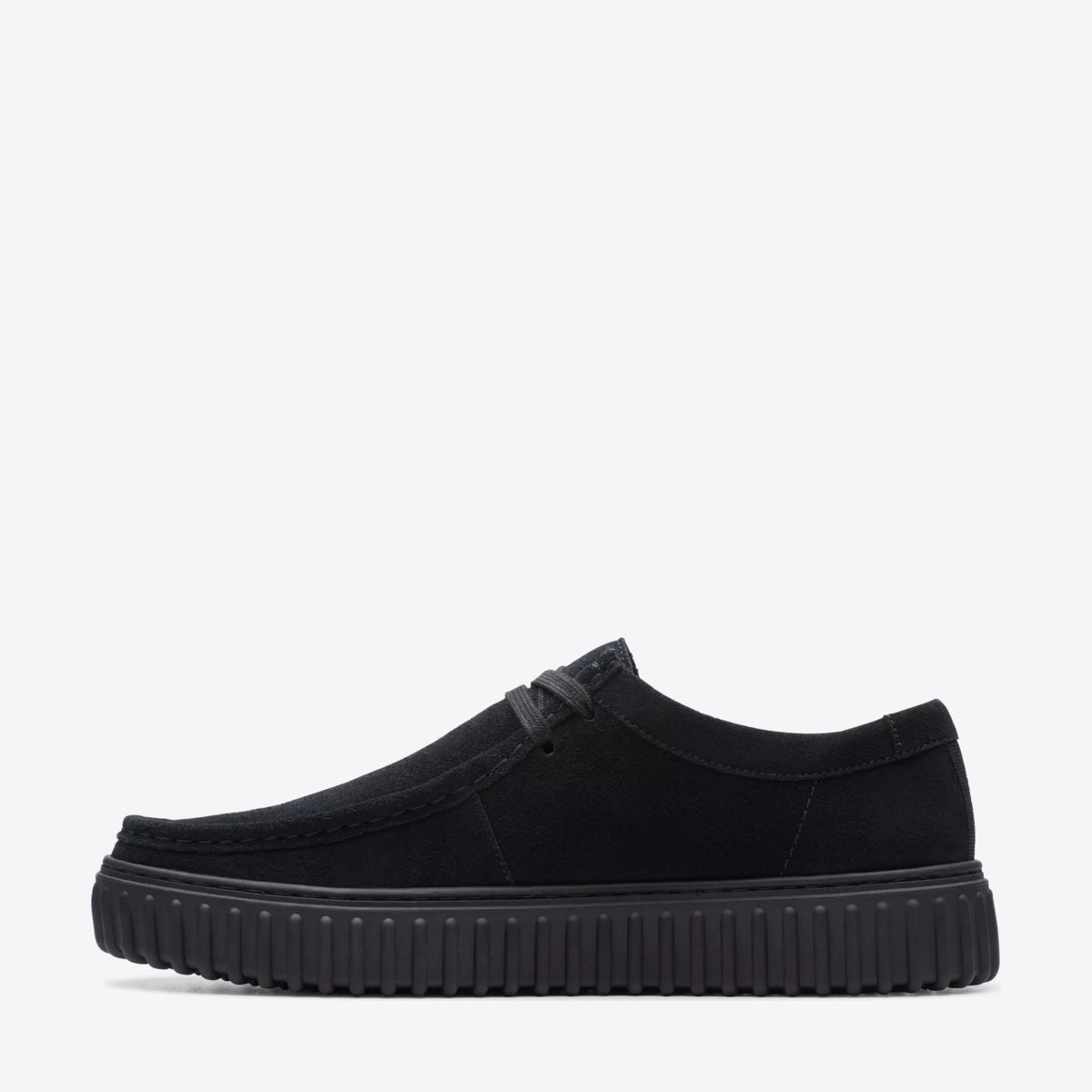 CLARKS Mens Torhill Lo Black Suede