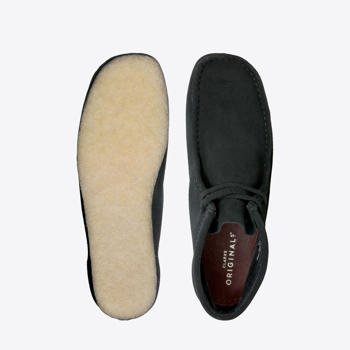 CLARKS Wallabee Boot Suede Black