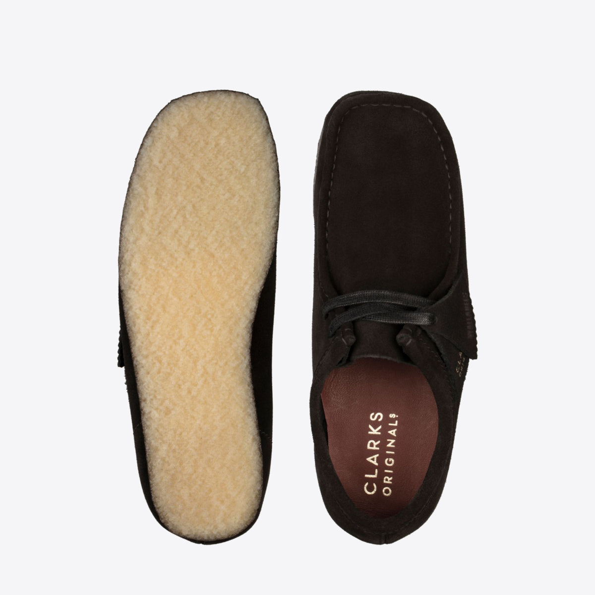 CLARKS Wallabee Boot Suede Black