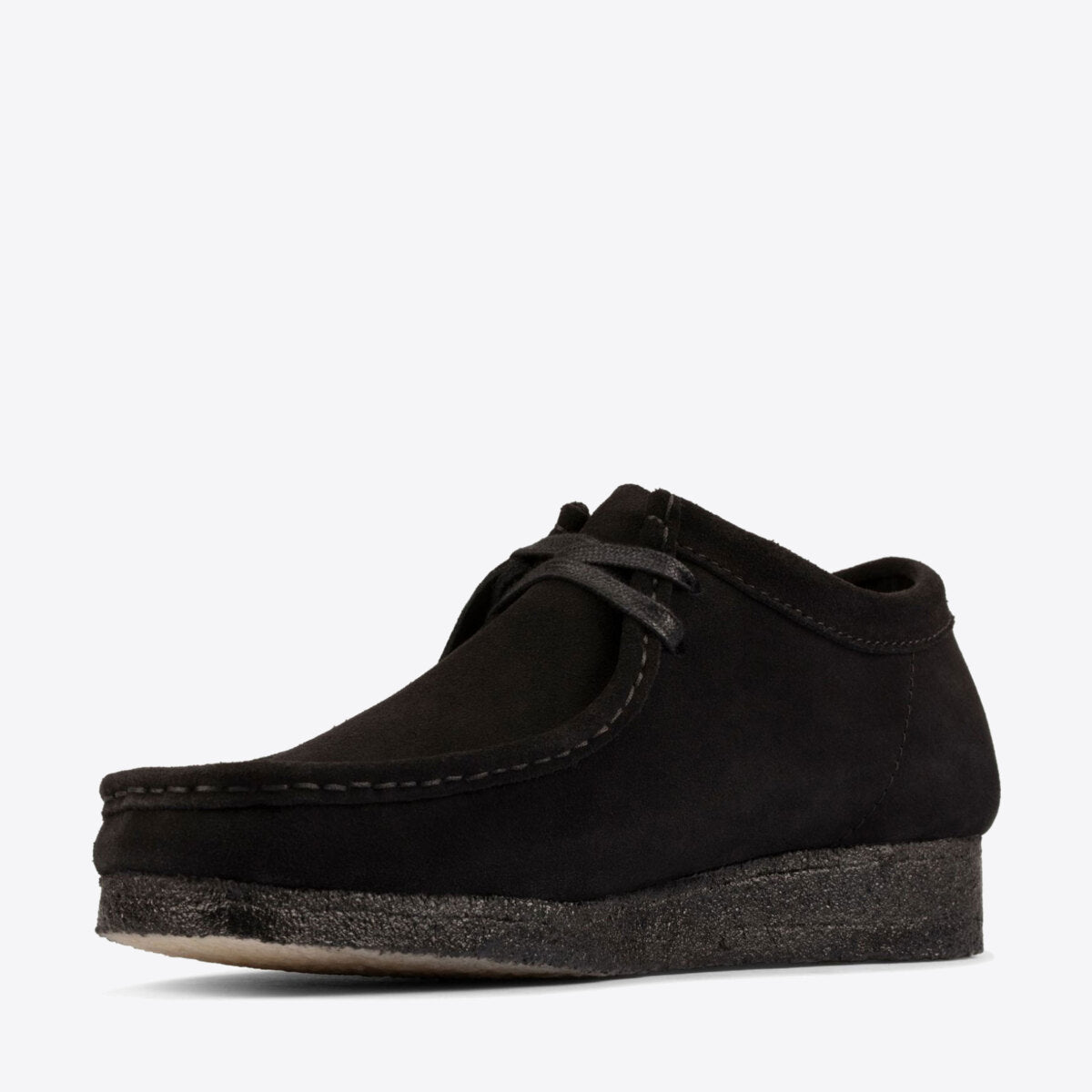 CLARKS Wallabee Shoe Suede W Black