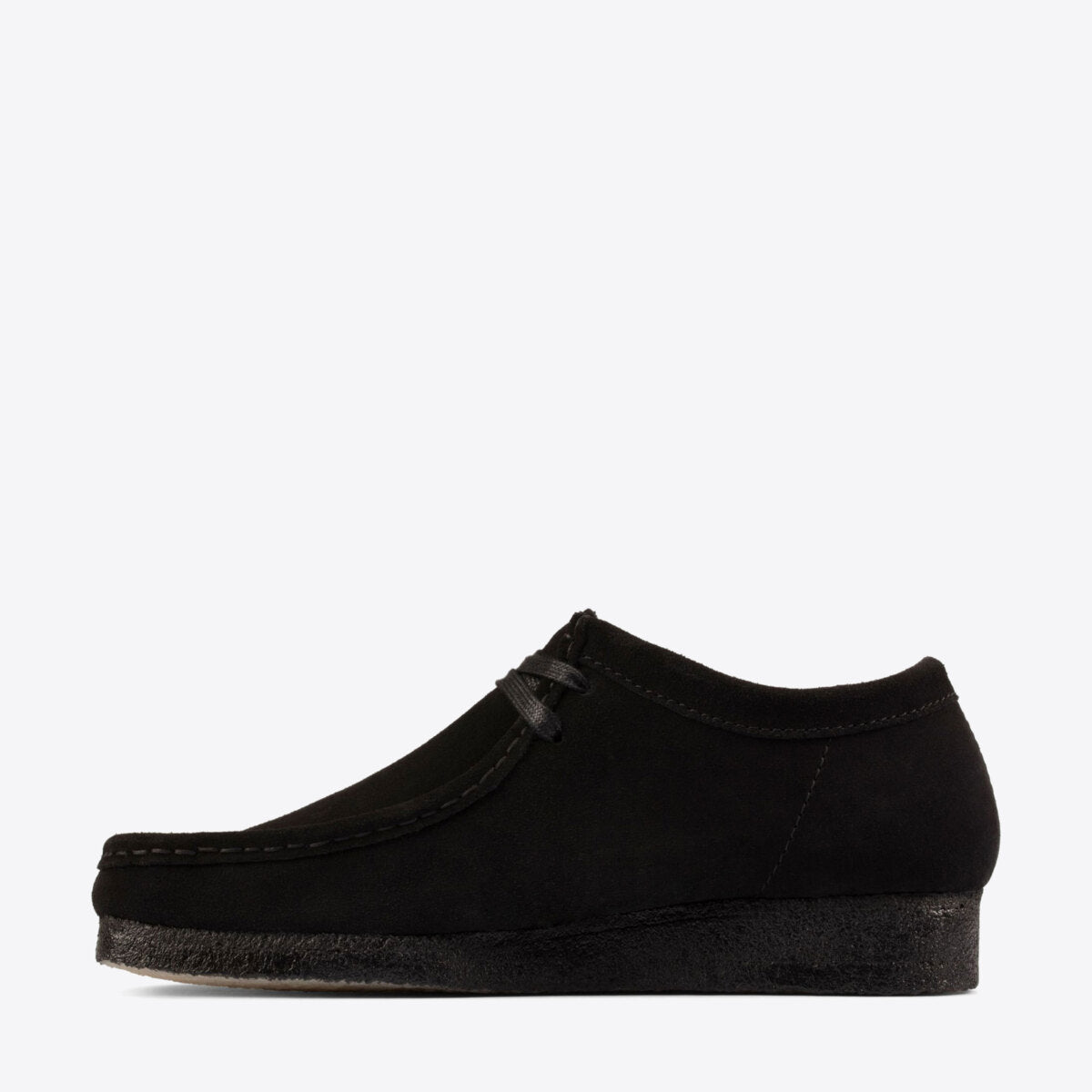 CLARKS Wallabee Shoe Suede W Black