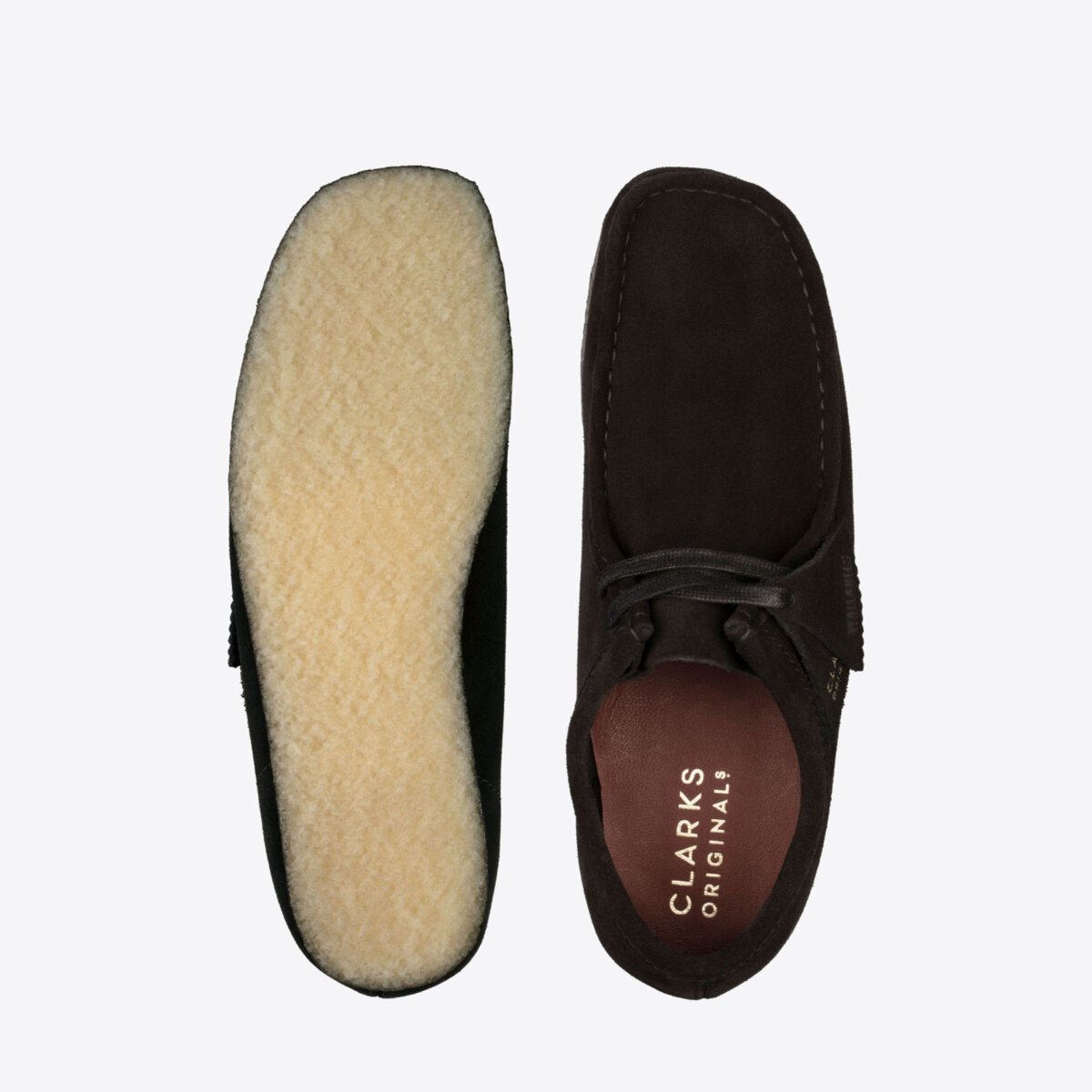 CLARKS Wallabee Shoe Suede W Black