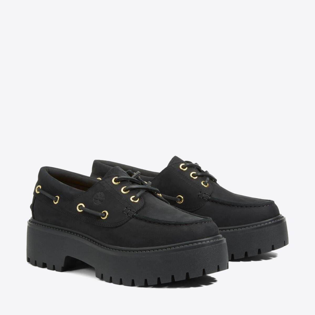 TIMBERLAND Womens Stone Street 3-Eye Lug Black