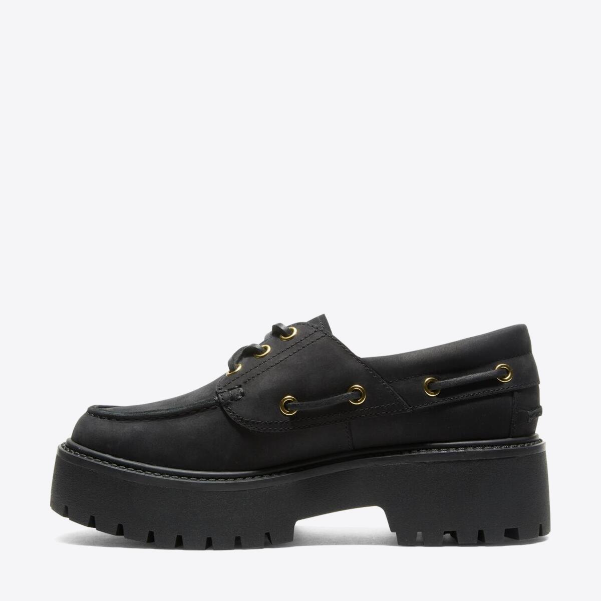 TIMBERLAND Womens Stone Street 3-Eye Lug Black