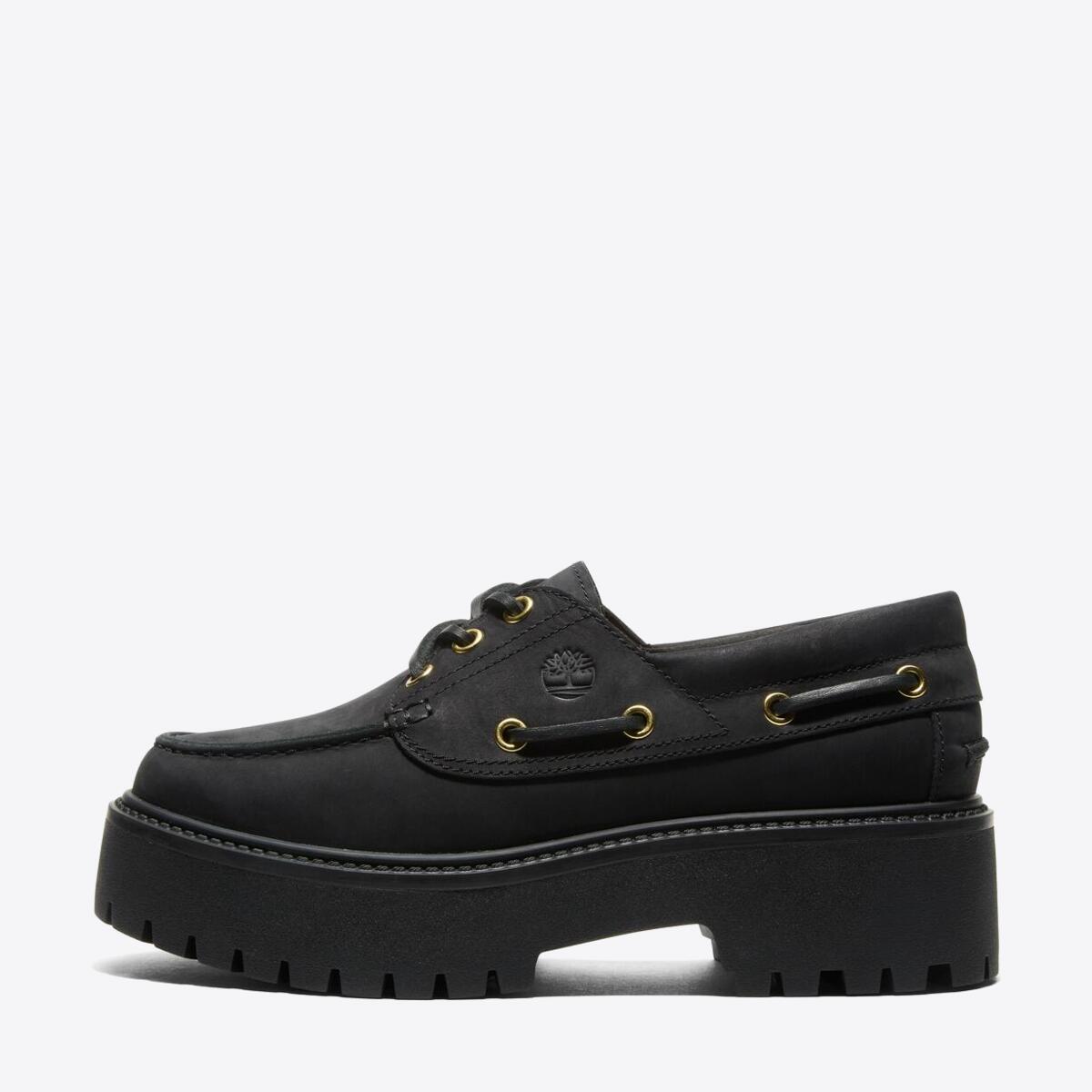 TIMBERLAND Womens Stone Street 3-Eye Lug Black