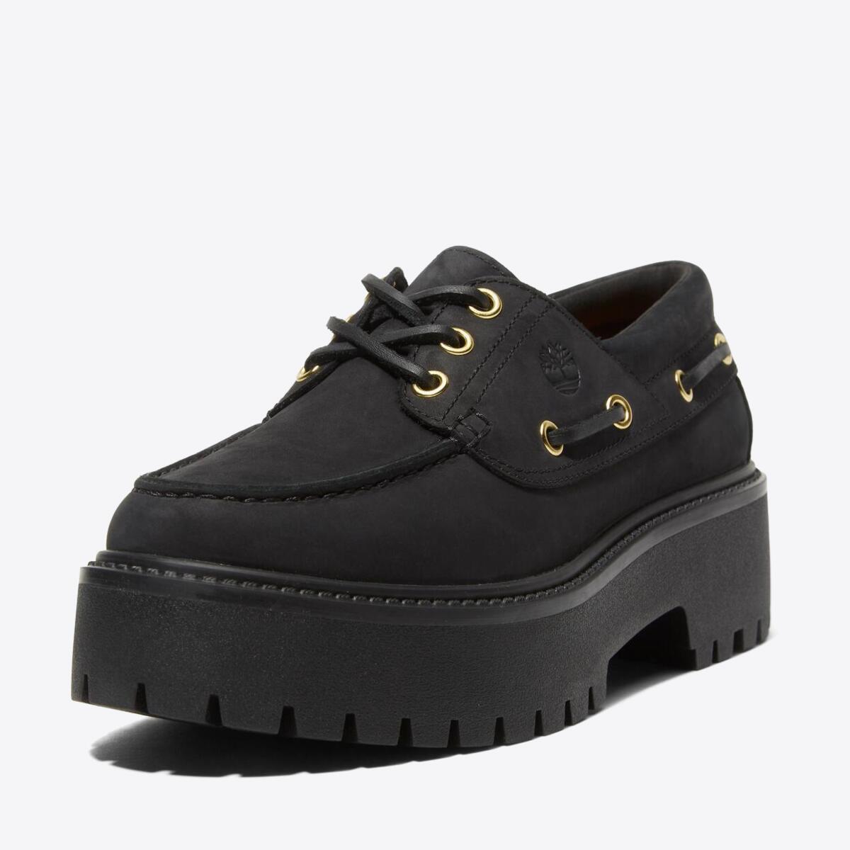 TIMBERLAND Womens Stone Street 3-Eye Lug Black