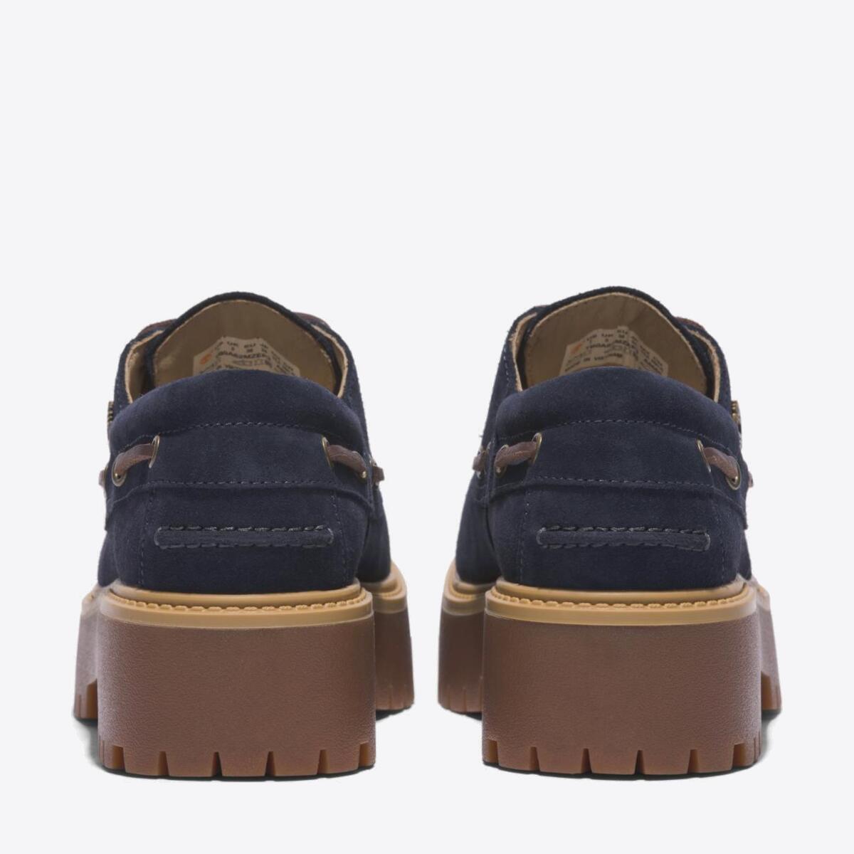 TIMBERLAND Womens Stone Street 3-Eye Lug Dark Blue Suede