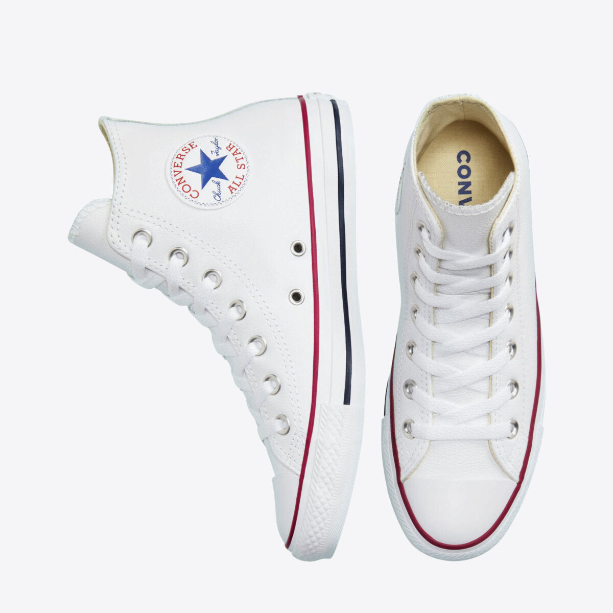 Converse white all star dainty leather trainers best sale