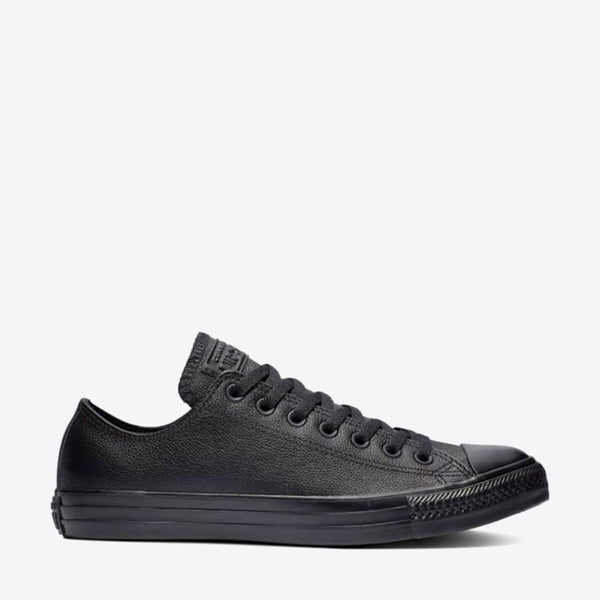 Low top black chucks best sale