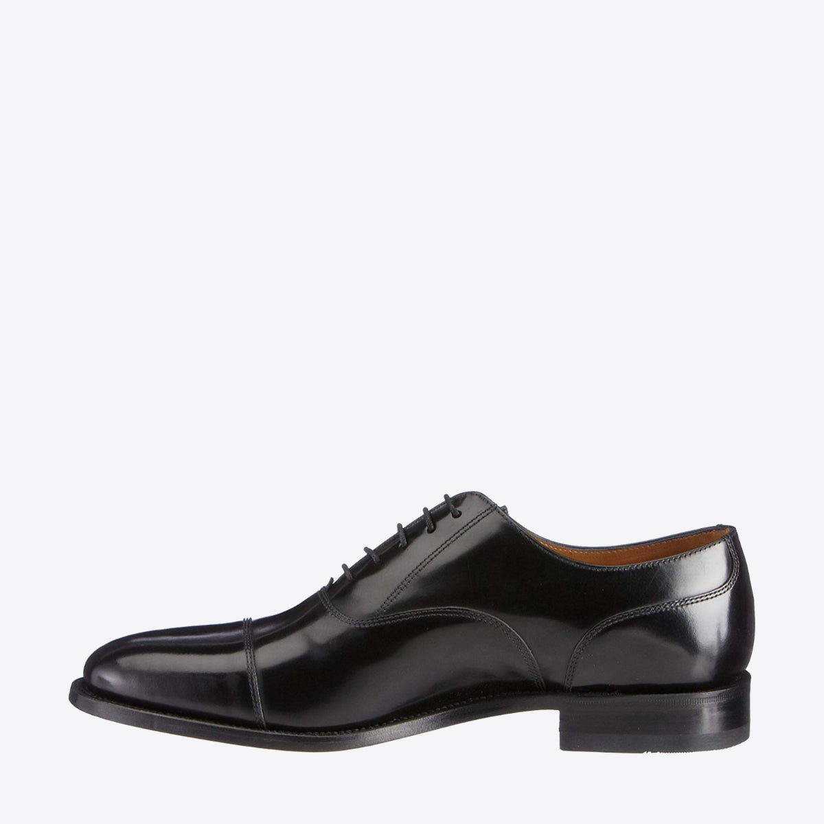 LOAKE 200B Toe Cap Lace Black Leather